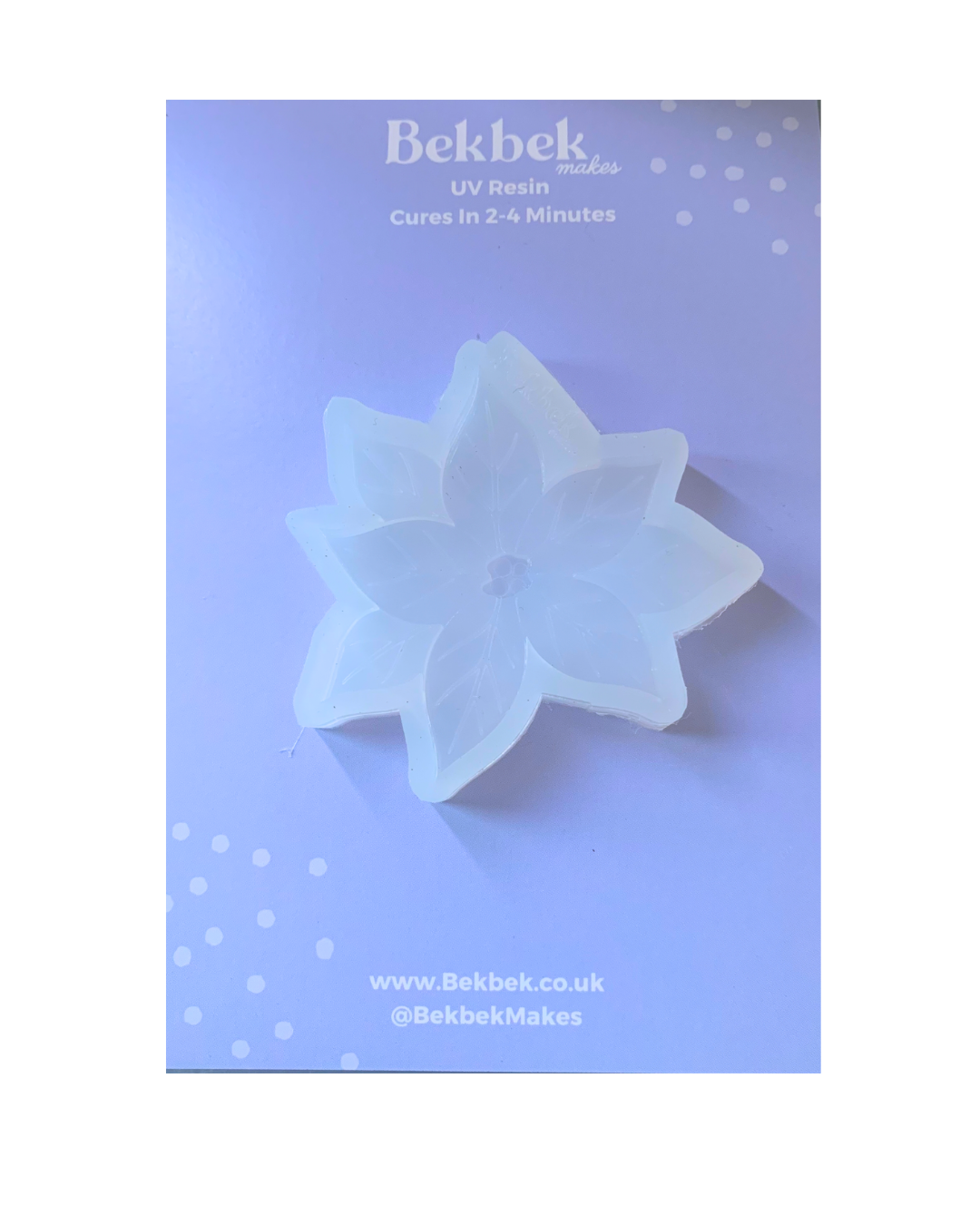 Poinsettia Christmas Flower Layered Reusable Silicone Mould