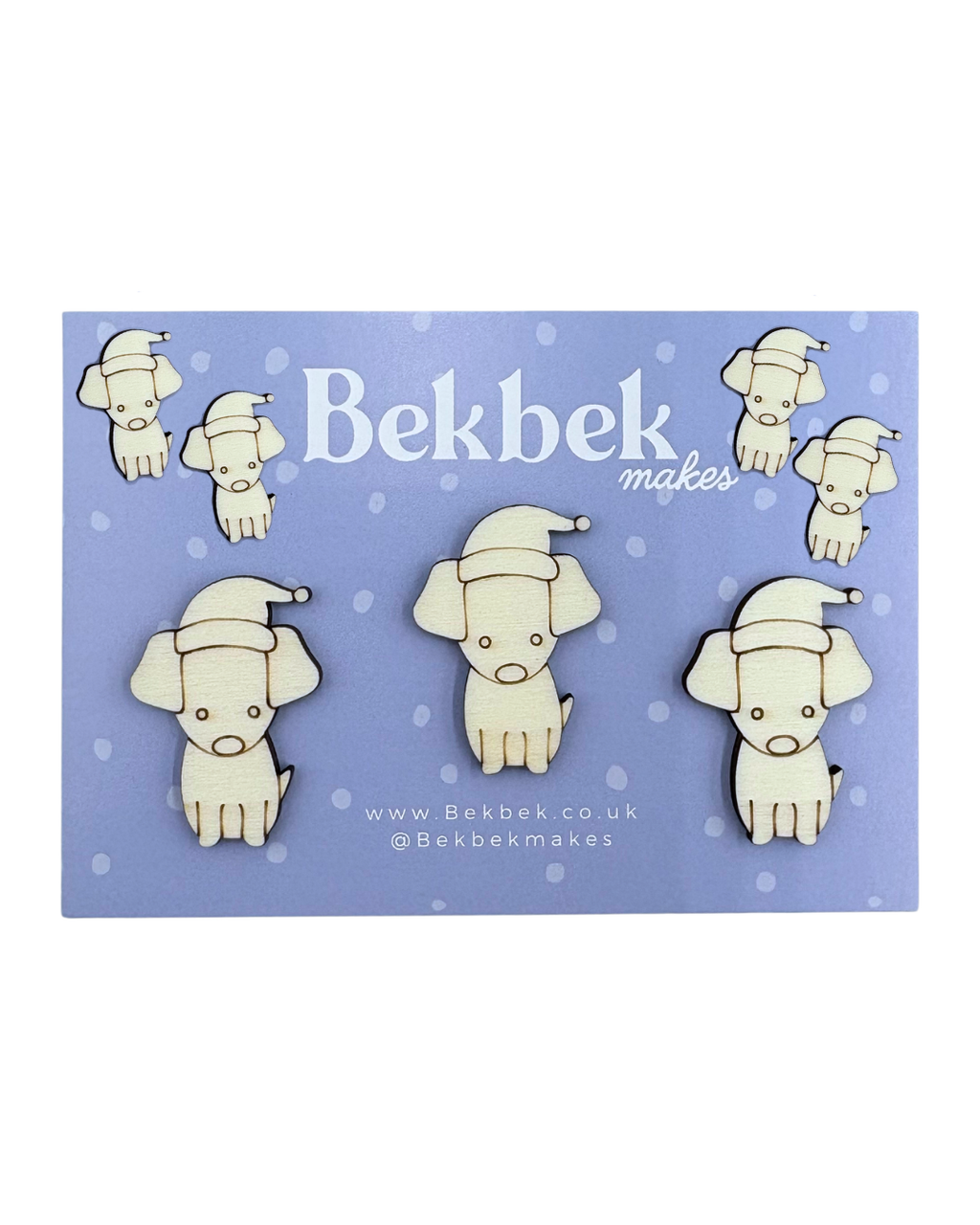 Puppy Mix Wooden Shapes