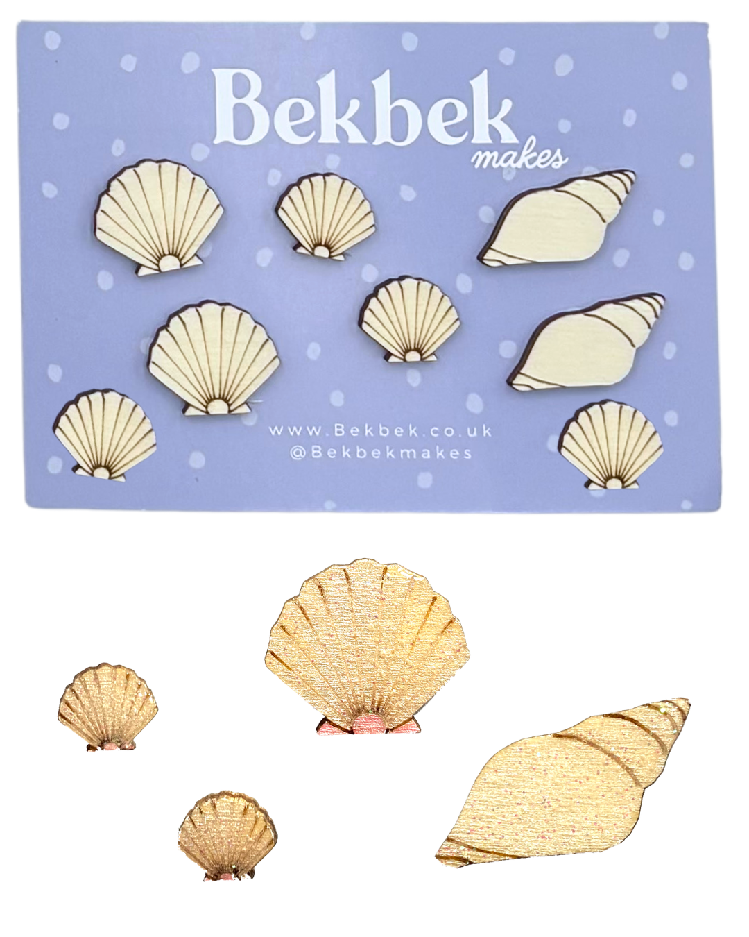 Sea Shells Wooden Shapes