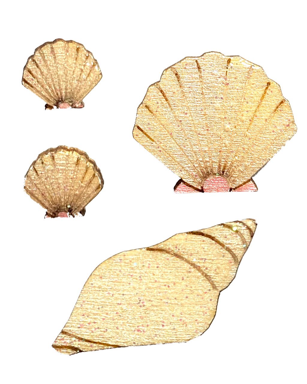 Sea Shells Wooden Shapes