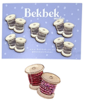 Double Cotton Reel Thread Wooden Shapes
