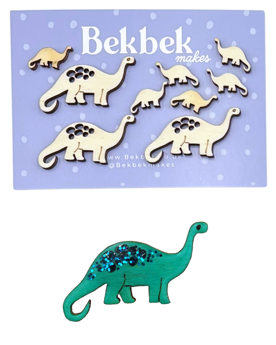 Diplodocus Dinosaur Wooden Shapes
