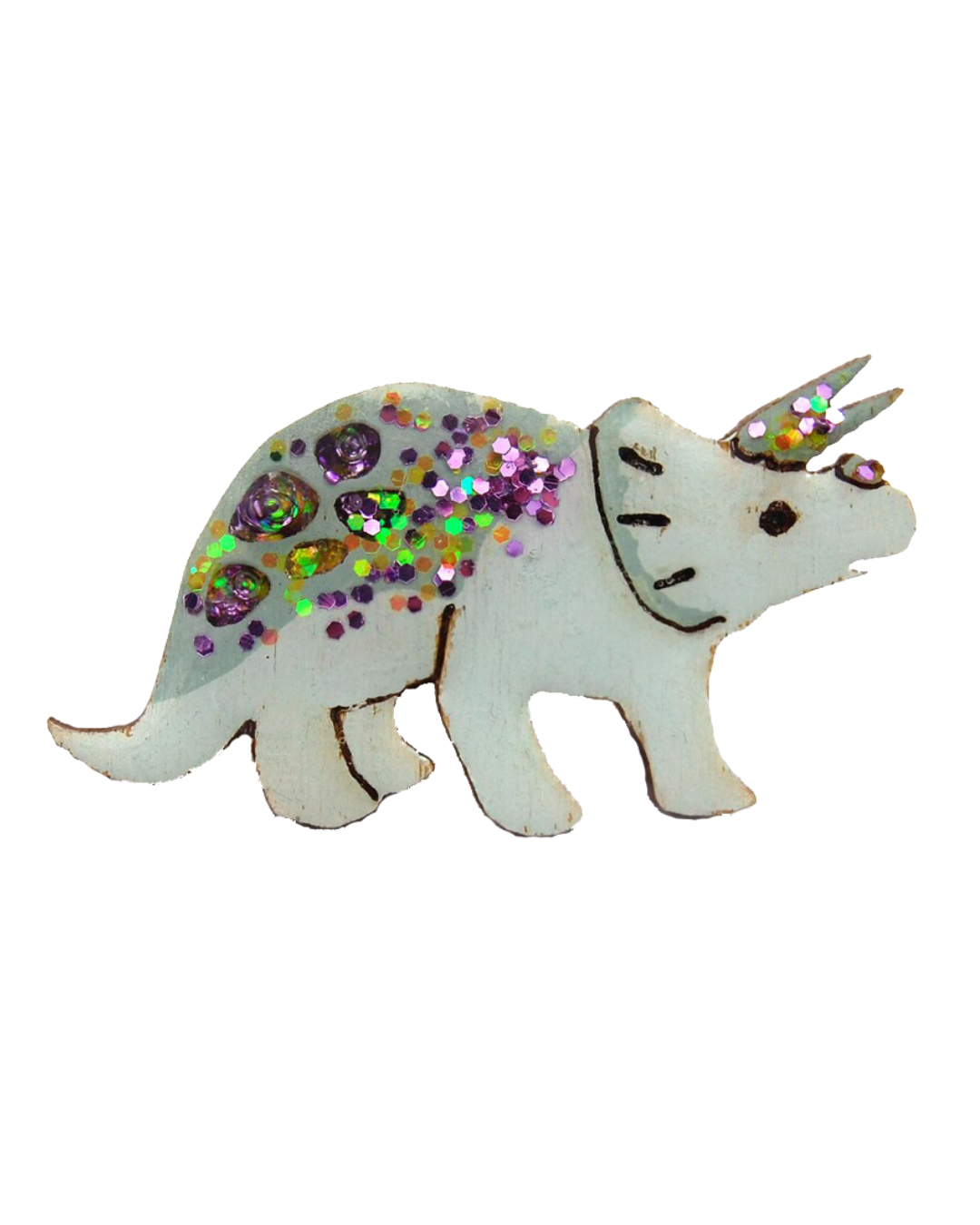 Triceratops Dinosaur Wooden Shapes