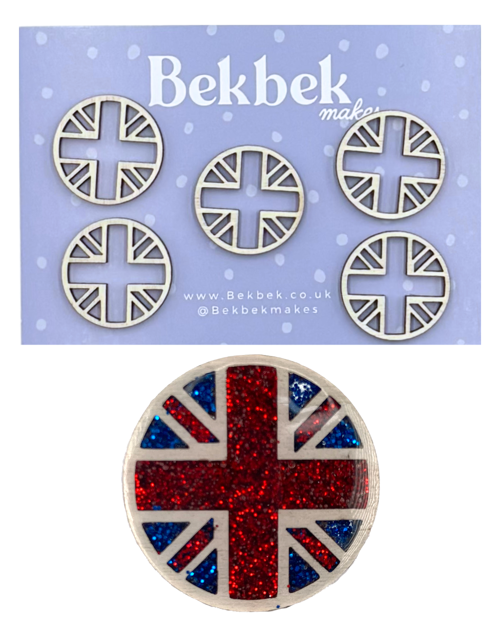 Union Jack Wooden Shapes