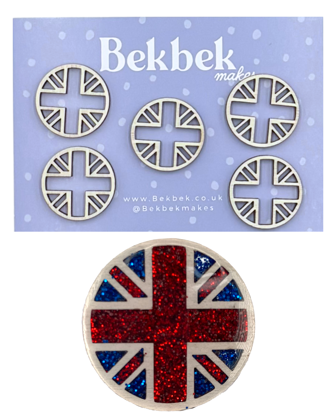 Union Jack Wooden Shapes