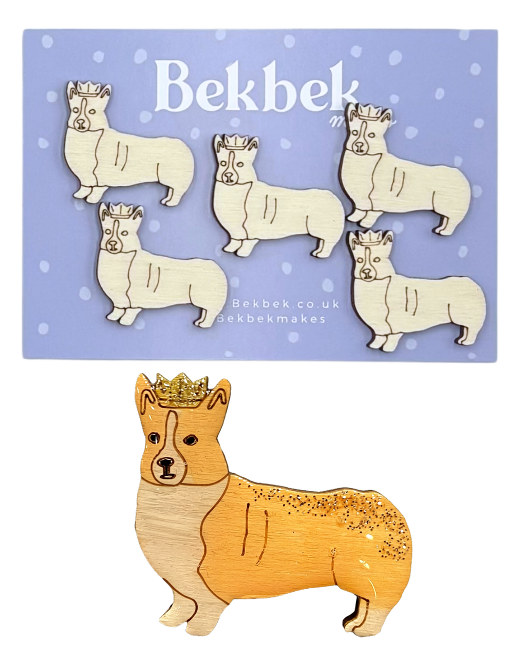 Corgi Dog Wooden Shapes