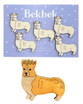 Corgi Dog Wooden Shapes