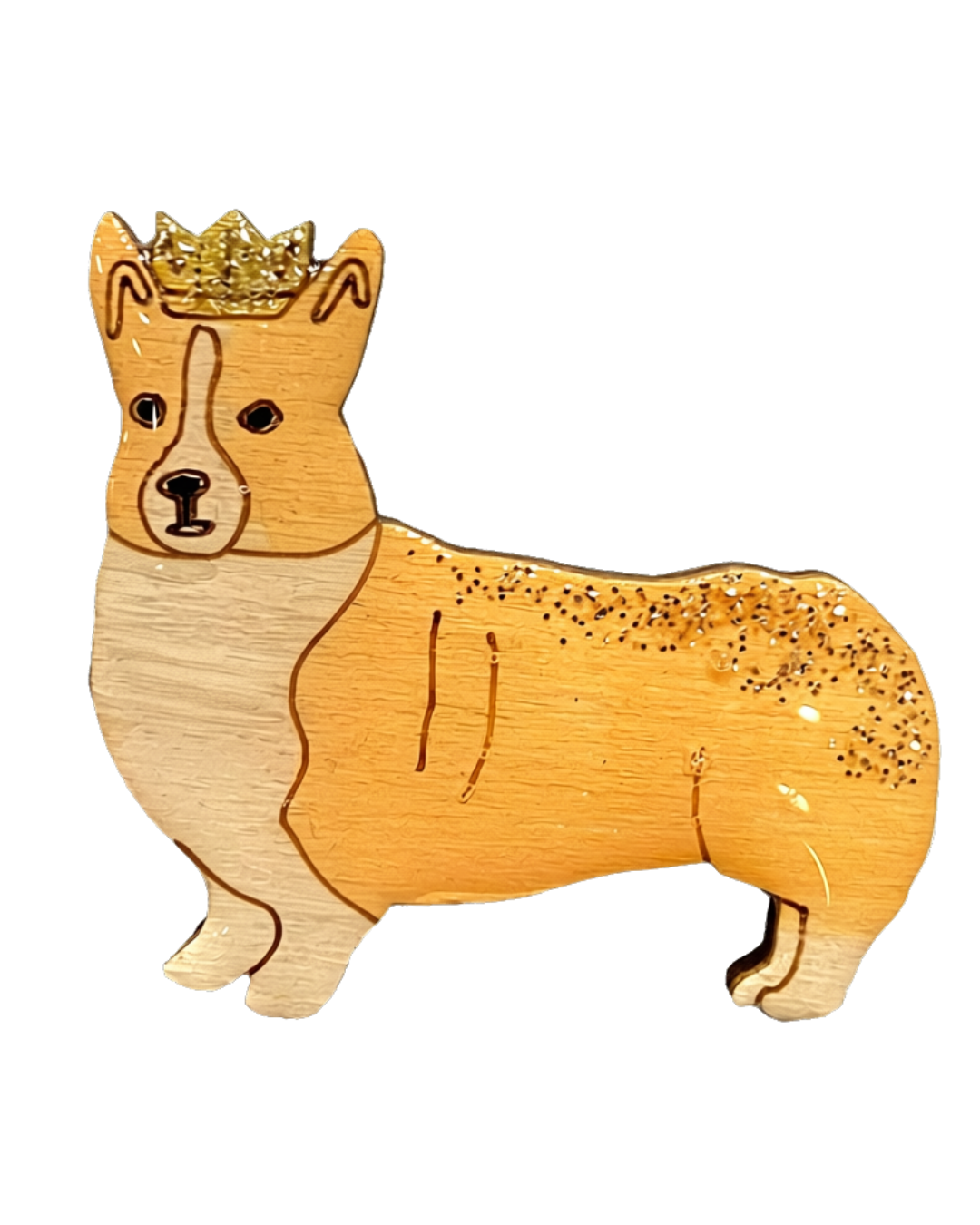 Corgi Dog Wooden Shapes