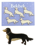 Long Haired Dachshund Dog Wooden Shapes