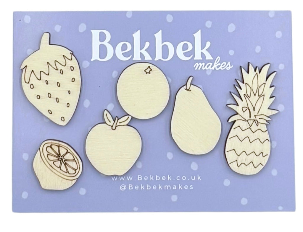 Fruit Wooden Shapes