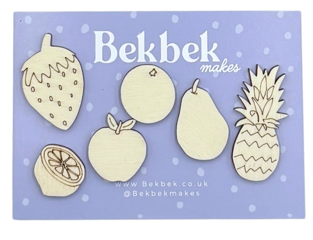 Fruit Wooden Shapes