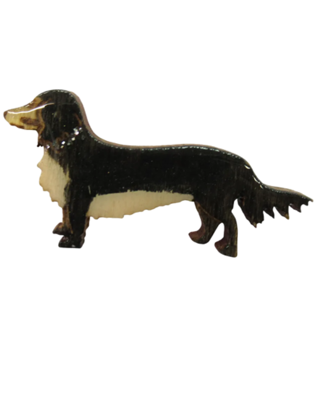 Long Haired Dachshund Dog Wooden Shapes