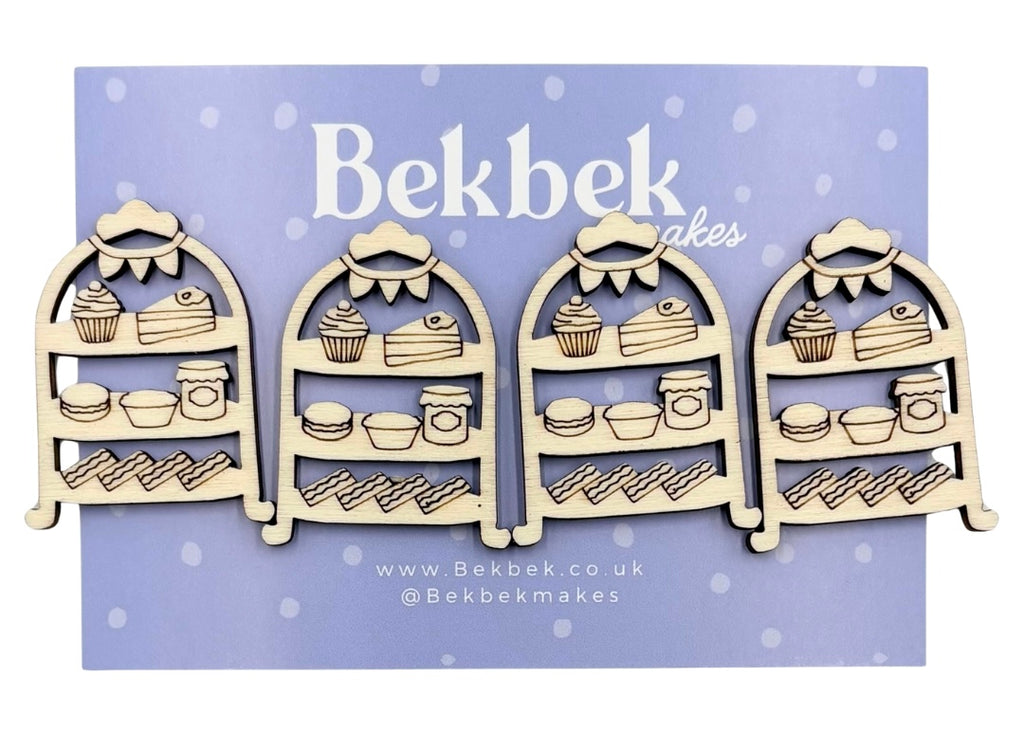 Afternoon Tea Wooden Shapes