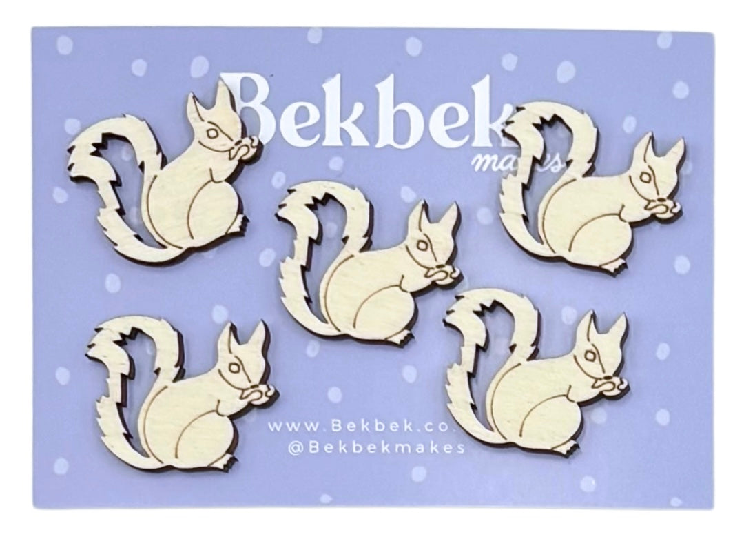 Squirrel Wooden Shapes