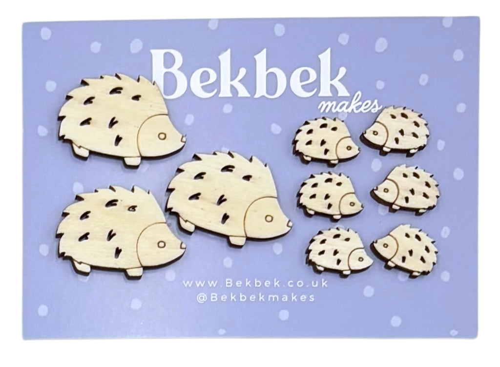 Hedgehog Wooden Shapes