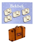 Suitcase Travel Trunk Wooden Shapes