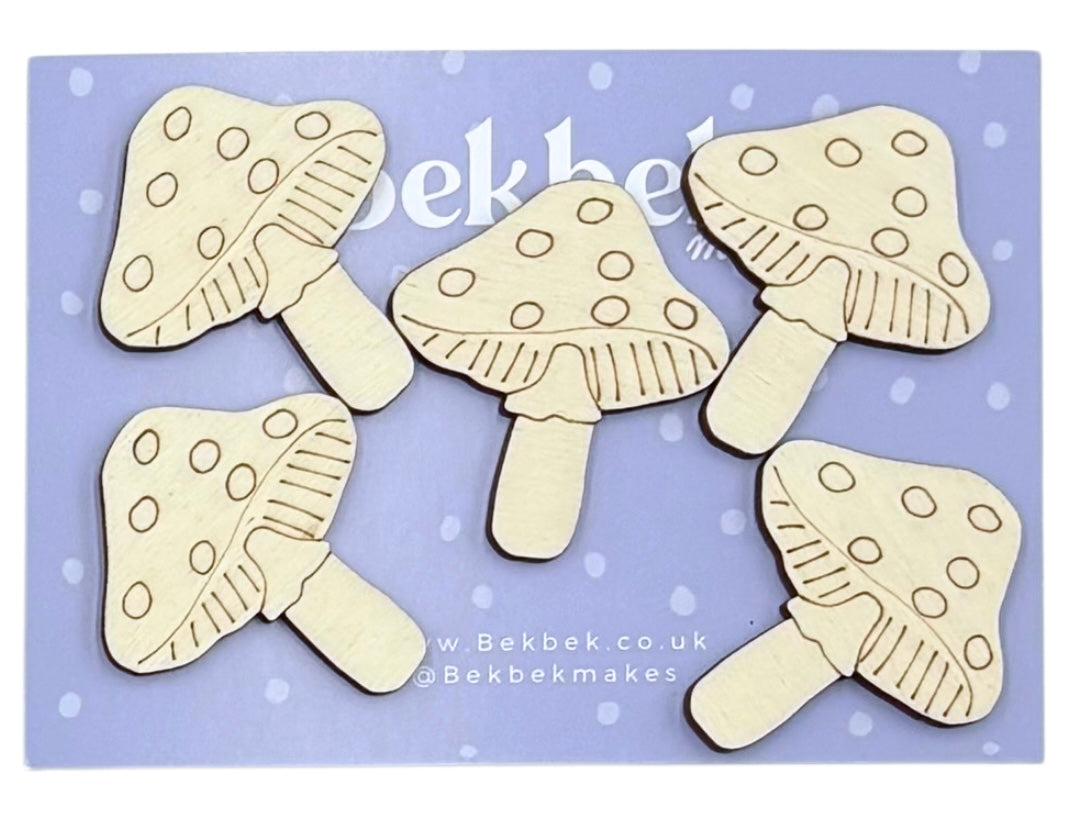 Toadstool Wooden Shapes