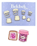 Jam and Toast Wooden Shapes