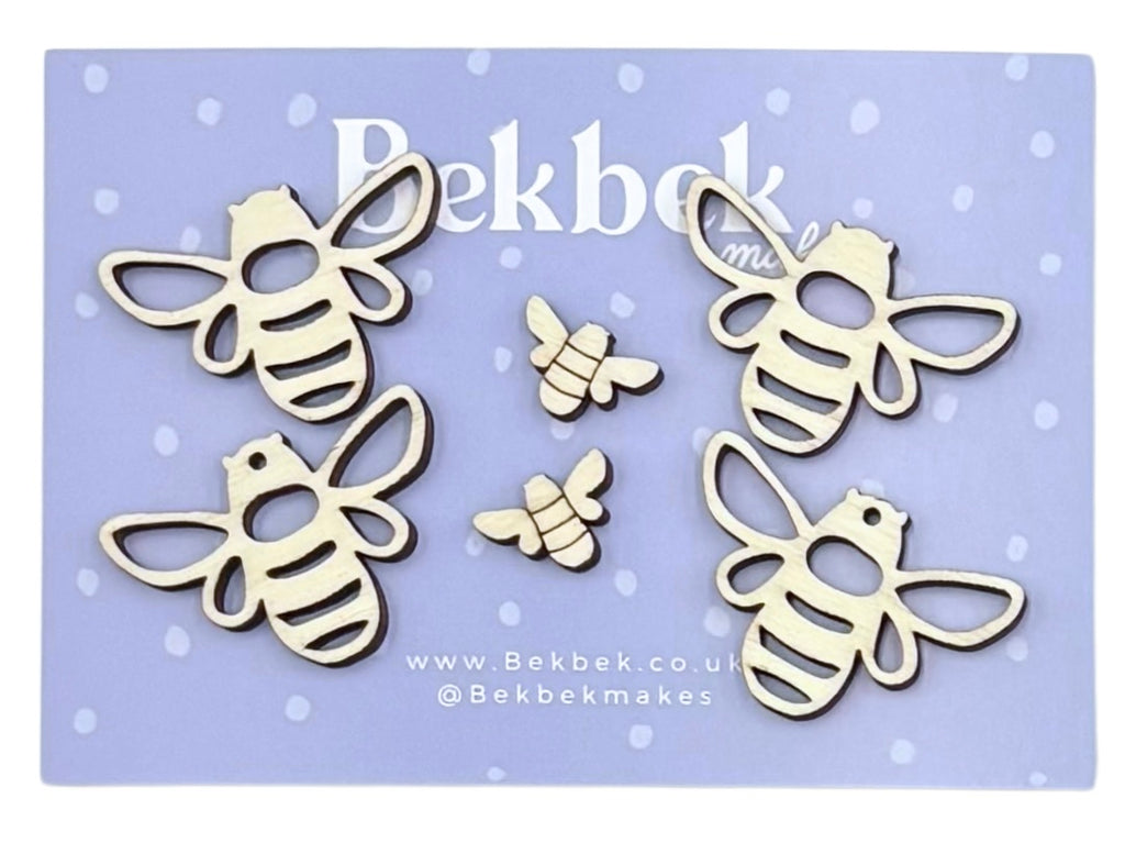 Bee Mix Wooden Shapes