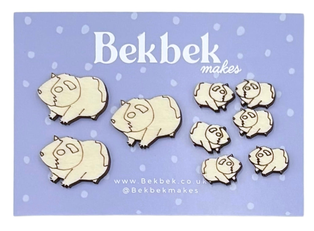 Guinea Pig Wooden Shapes