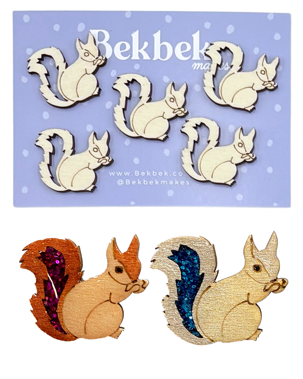 Squirrel Wooden Shapes