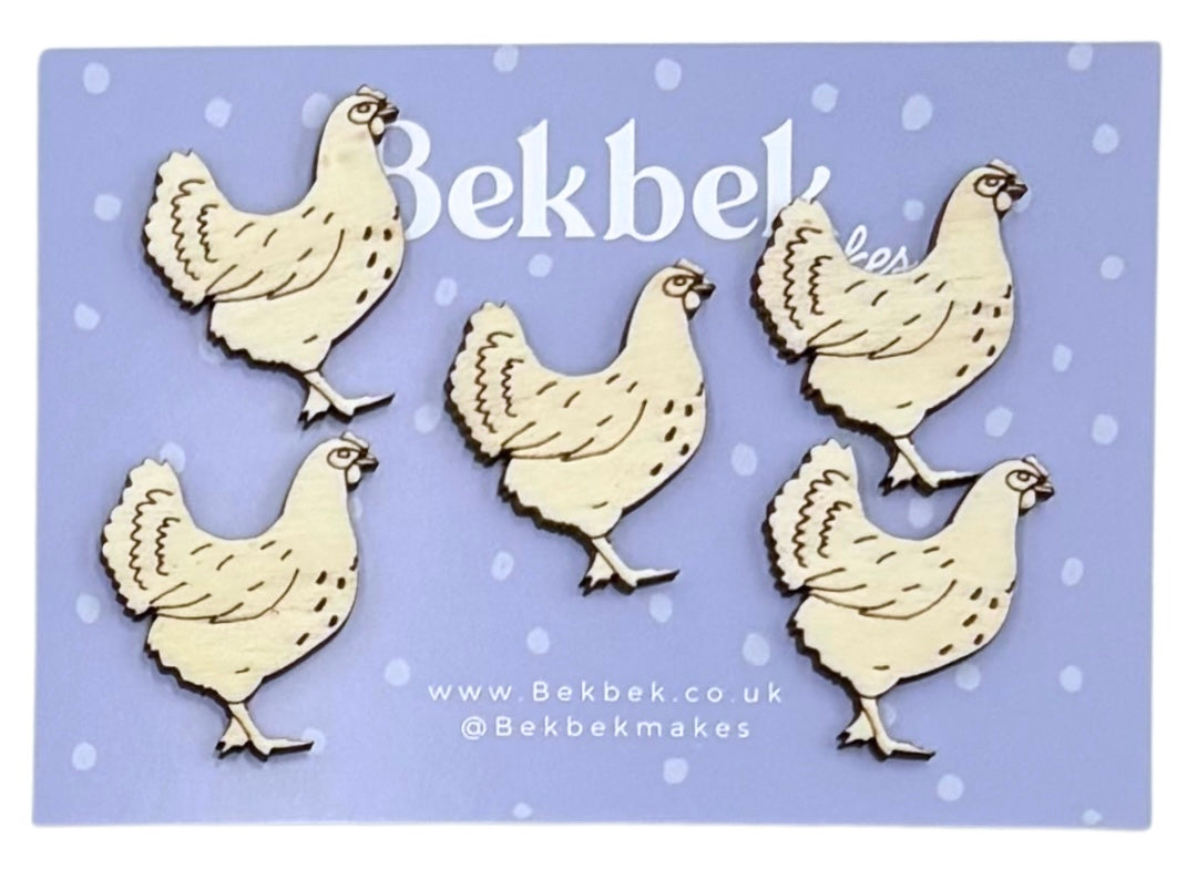 Chicken Wooden Shapes