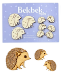 Sitting Hedgehog Wooden Shapes