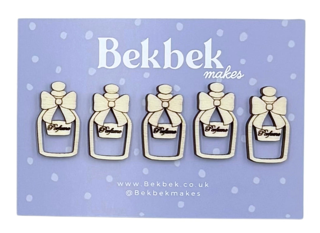 Perfume Bottles Wooden Shapes