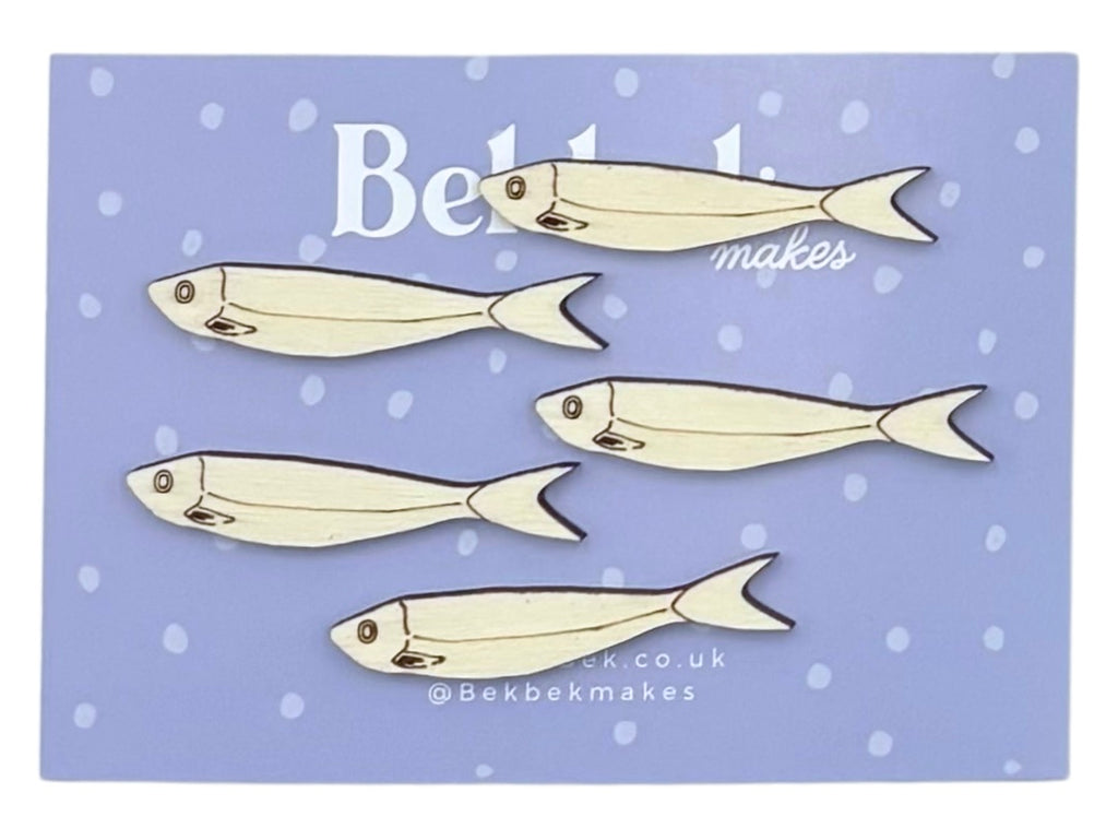 Sardine Fish Wooden Shapes