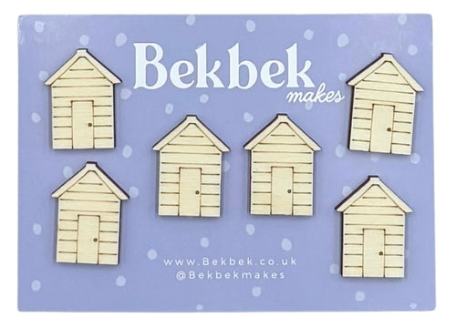Beach Hut Wooden Shapes
