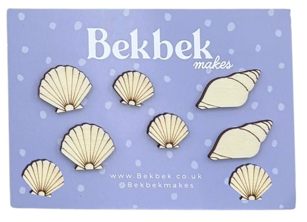 Sea Shells Wooden Shapes
