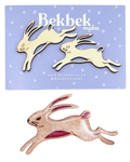 Running Hare Wooden Shapes
