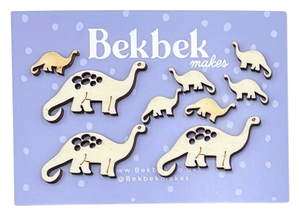 Diplodocus Dinosaur Wooden Shapes