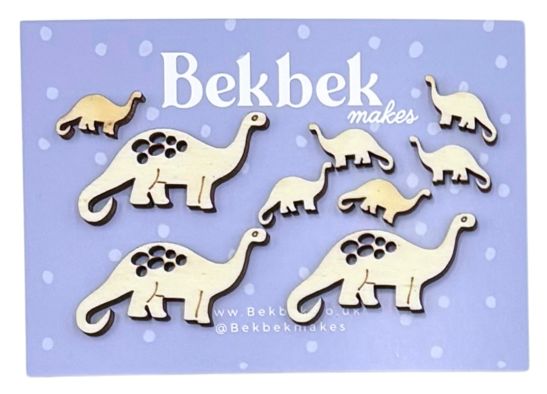 Diplodocus Dinosaur Wooden Shapes