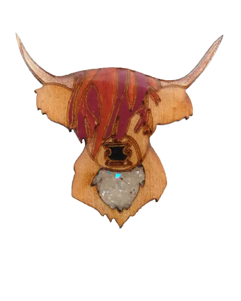 Highland Cow Wooden Shapes