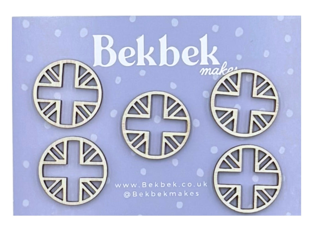Union Jack Wooden Shapes