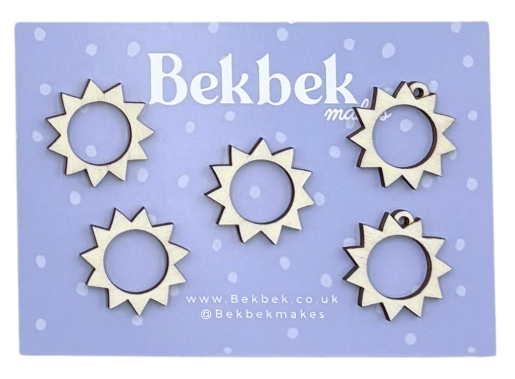 Sun Wooden Shapes