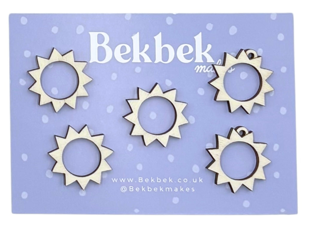 Sun Wooden Shapes
