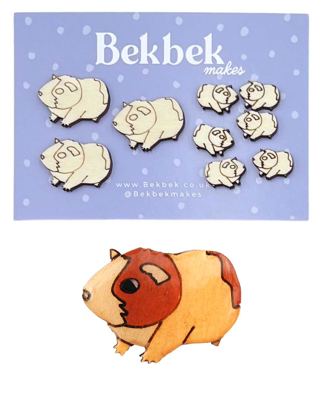 Guinea Pig Wooden Shapes