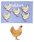 Chicken Wooden Shapes