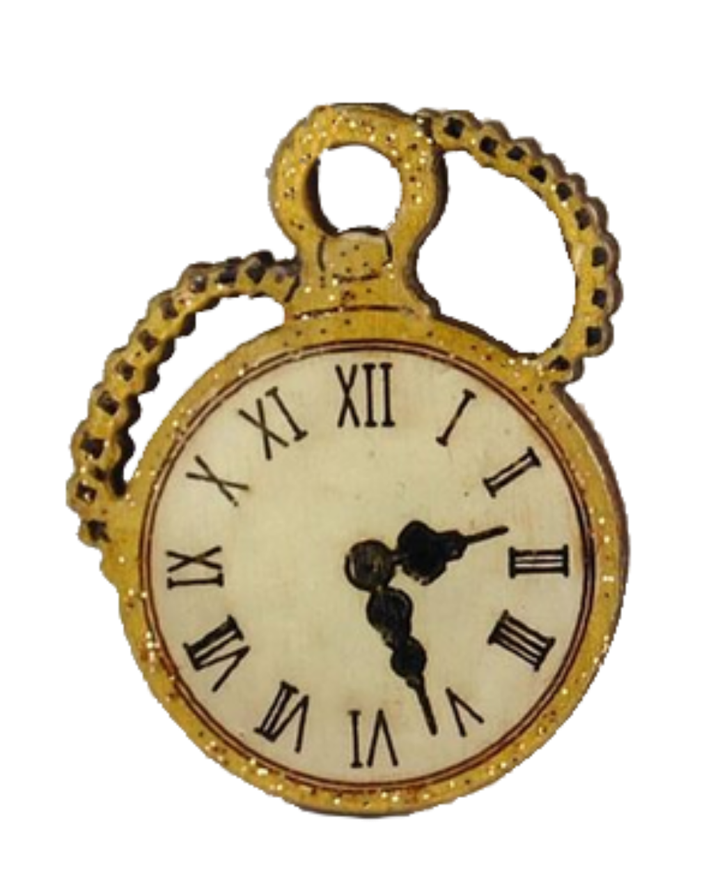 Pocket Watch Wooden Shapes