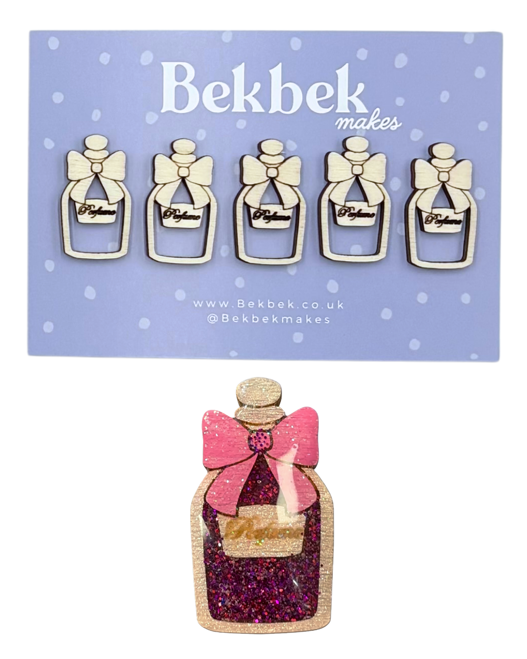 Perfume Bottles Wooden Shapes