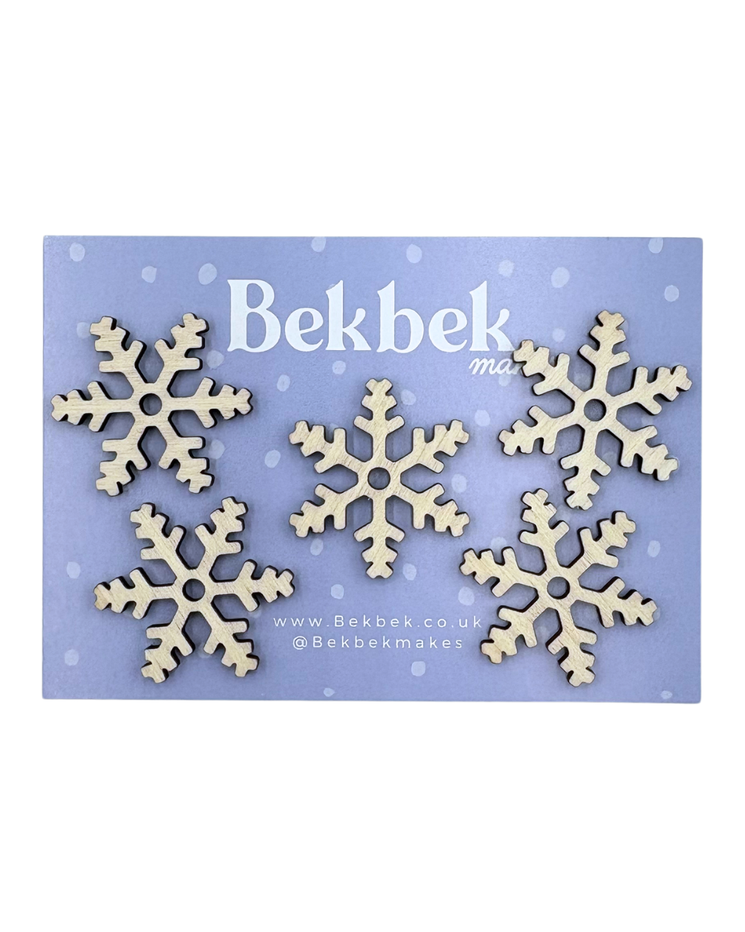 Snowflake Mix Wooden Shapes