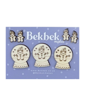 Snow Globe Mix Wooden Shapes