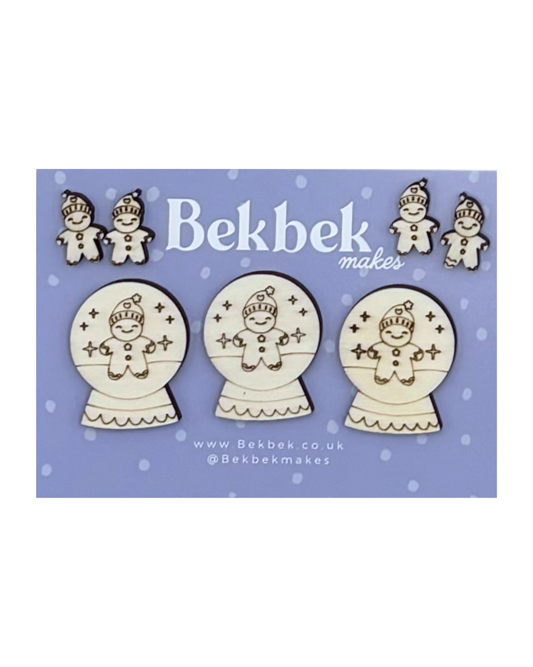 Snow Globe Mix Wooden Shapes