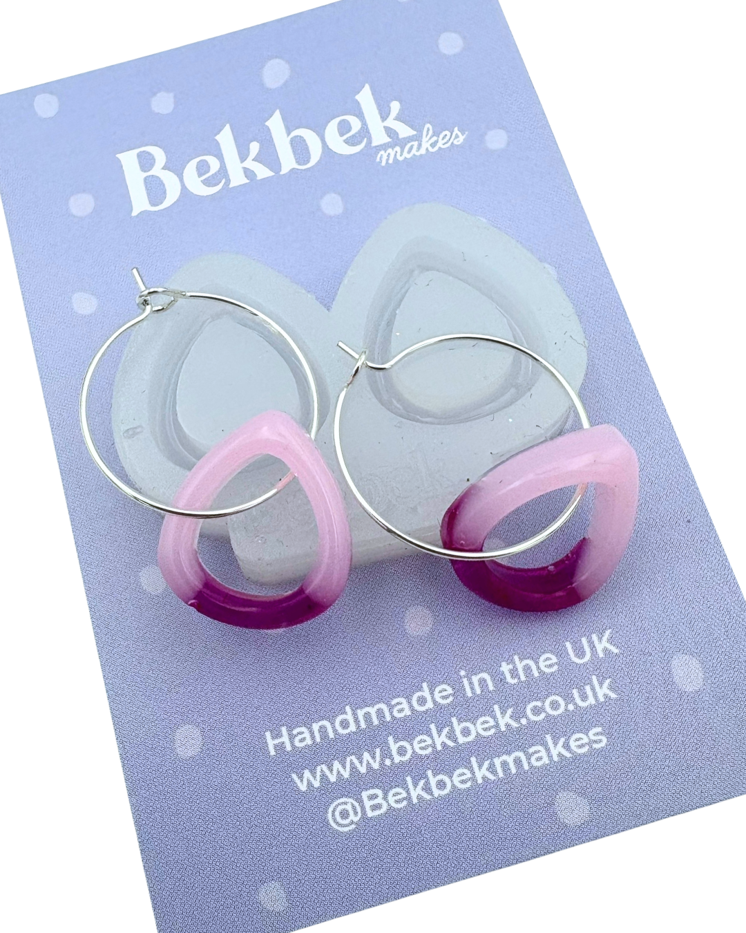 Round Triangle Earrings Reusable Silicone Mould