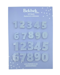 Number Inlays to be used in Reusable Silicone Mould