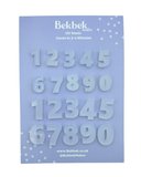Number Inlays to be used in Reusable Silicone Mould