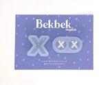 Alphabet reusable silicone mould - Pendant and stud size