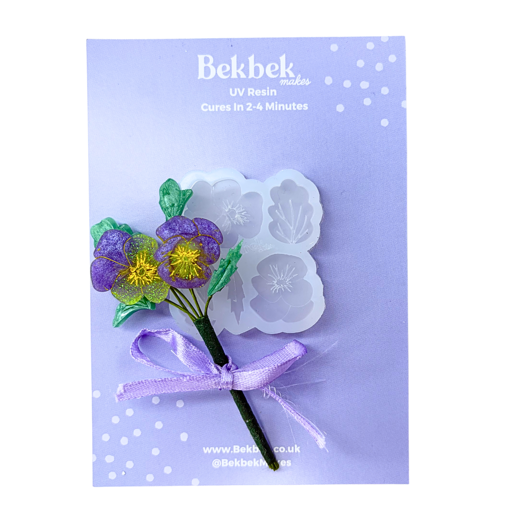 Floral Pansy Bouquet Silicone Mould